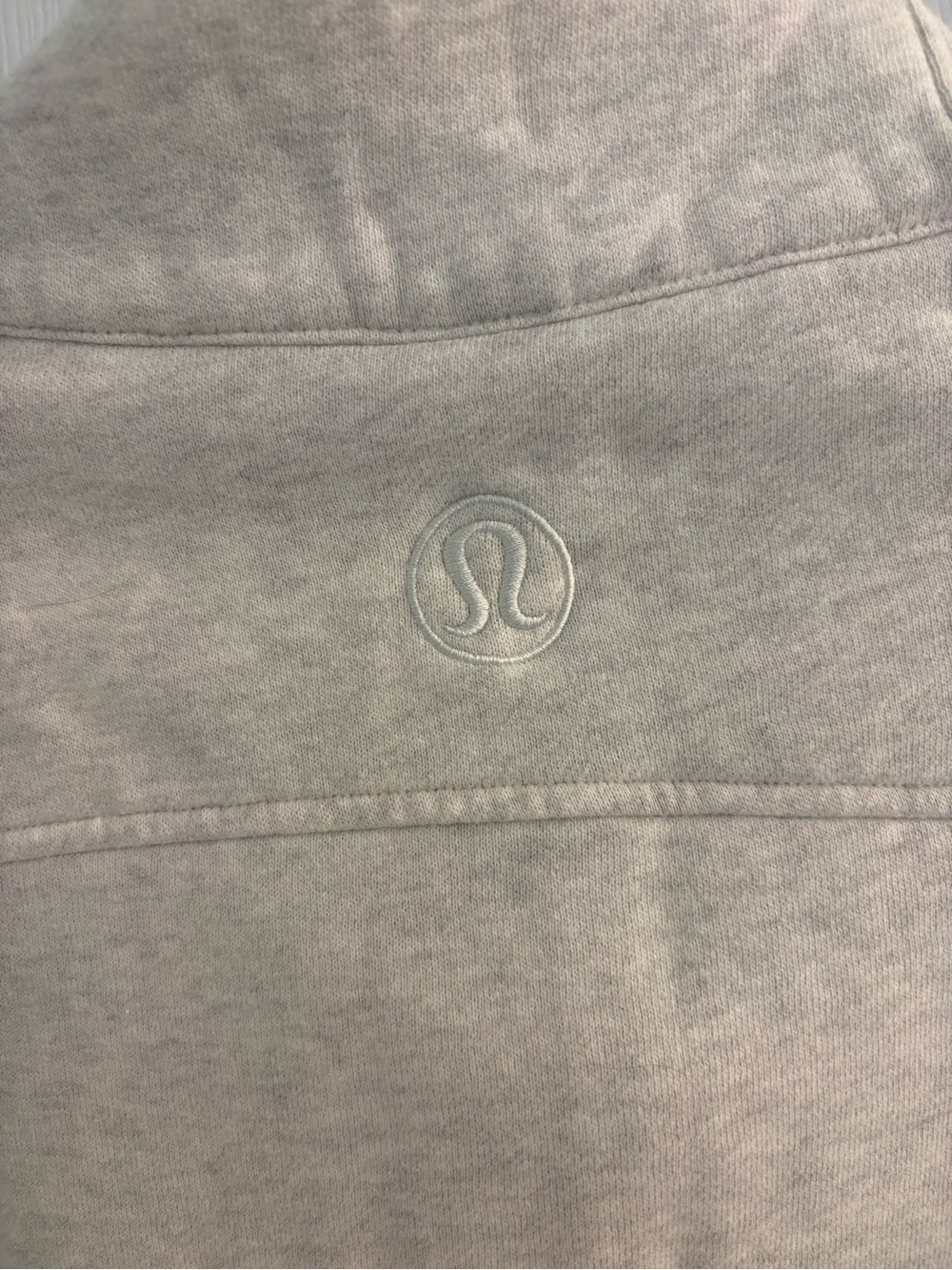 lululemon athletica Cropped Half-Zip Funnel Neck Sweater — Oatmeal - Picture 7 of 7